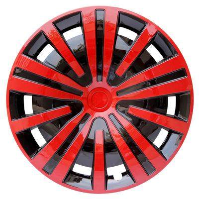 ການປົກຫຸ້ມຂອງ Hub ລົດ 14 ນິ້ວ 15 ນິ້ວສີແດງແລະສີດໍາການປົກຫຸ້ມຂອງຢາງລົດຫຸ້ມເຫຼັກເຫຼັກ rim universal wheel hub shell