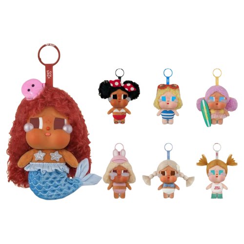 POPMART泡泡玛特CRYBABY 度假 Vacation Mode On系列搪胶毛绒挂件