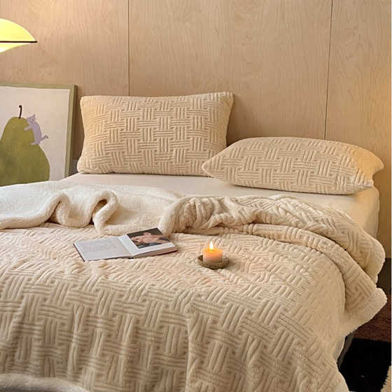 
Blanket Class A mother and baby grade autumn and winter half-side blanket Office blanket Sofa blanket Nap blanket Shawl blanket Cover blanket Wholesale