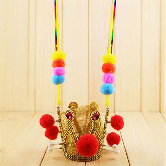 Children's Day Gift: Sun Wukong Purple Gold Crown Headgear, Great Sage Immortal Phoenix Wing Headgear, Monkey King Headgear with Lights