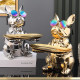 Entrance key storage ornaments shoe cabinet storage rack creative modern light luxury living room dog tray ceramic decoration