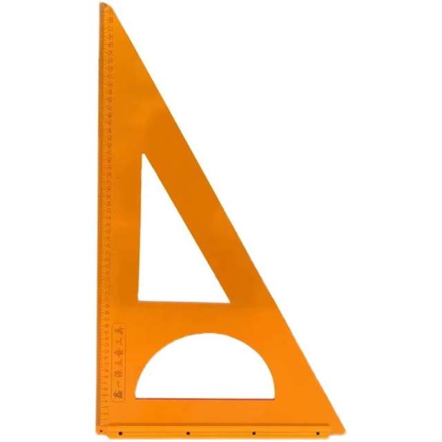 Woodworking triangle ruler Large thickened right angle triangle ruler 90 degree high-precision bakery board manual decoration tool