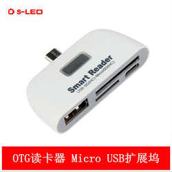 마이크로 USB 카드 리더 USB2.0 도킹 스테이션 OTG TFSD OTG 카드 리더 마이크로 여성 충전