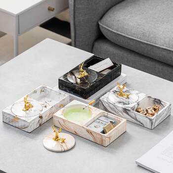 Modern simple storage creative ashtray tea table home living room home personalized bar hotel nordic style tumbler