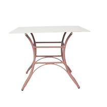 Household imitation rattan table villa garden courtyard open-air square table leisure cafe outdoor terrace balcony table