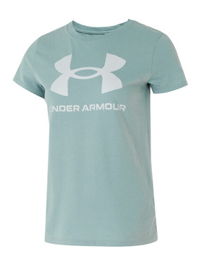 Under Armour  时尚圆领套头短袖 T恤 女款 绿色