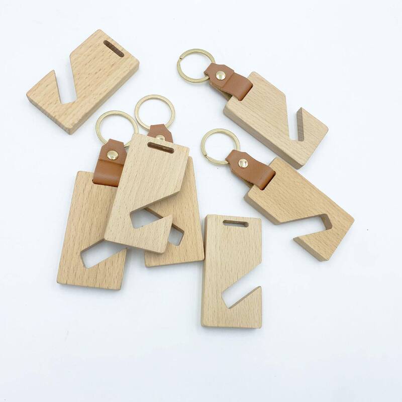 Cross-Border Creative Wooden Lazy Stand Pu Wood Keychain Accessories Solid Wood Small Pendant Souvenir Logo Wooden Tag Cross-Border Creative Wooden Lazy Stand Pu Wood Keychain Accessories Solid Wood Small Pendant Souvenir Logo Wooden Tag