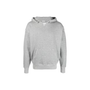 女款 SAINT 纯色大口袋连帽套头卫衣 FW22 灰色 LAURENT