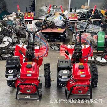 Four-wheel drive diesel micro-tiller high-horsepower four-wheel drive rear rotary tiller self-propelled hand-held orchard greenhouse weeder