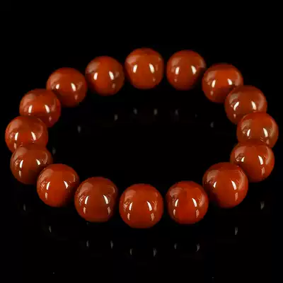 54 46 grams 13-13 5mm nine persimmons Red fine woven south red agate round beads handstring