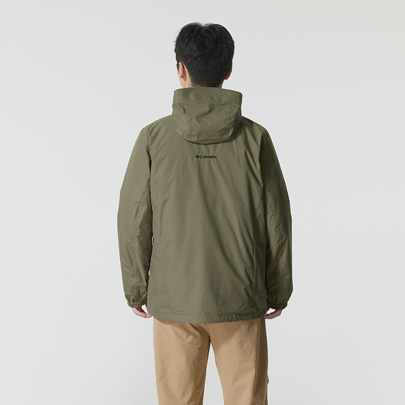 Columbia哥伦比亚男装冬季新款银点700蓬鸭绒三合一防水冲锋衣