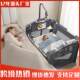 Baby Crib Cover, Foldable and Portable, Multi-Functional, Can Be Connected to a Large Bed, Comes with Mosquito Net and Changing Table for Infants and Toddlers