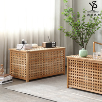 Factory direct sales solid wood sofa side table creative long table photo props storage bedside table living room storage coffee table