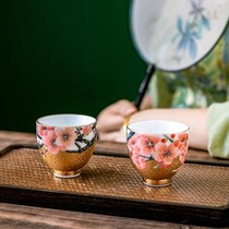 Gold Master Cup Hand-painted Gold Master Cup Signed by Xiao Jianhui the first person in gilding craftsmanship