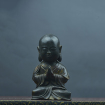 XH0927 old collection of bronze Maitreya Buddha ornaments