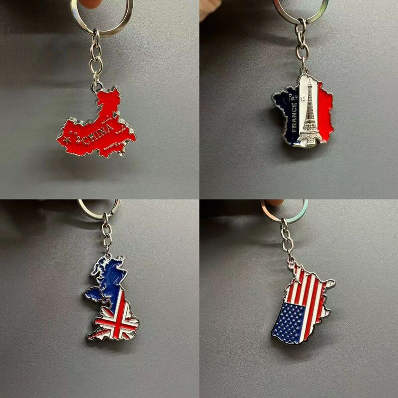 American Keychains, Chinese Keychains, British Keychains, French Keychains, Metal Small Gifts, Travel Souvenirs