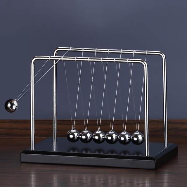 Newton pendulum ball 7 ball office living room study room decoration physical metal non-perpetual motion instrument creative home decoration