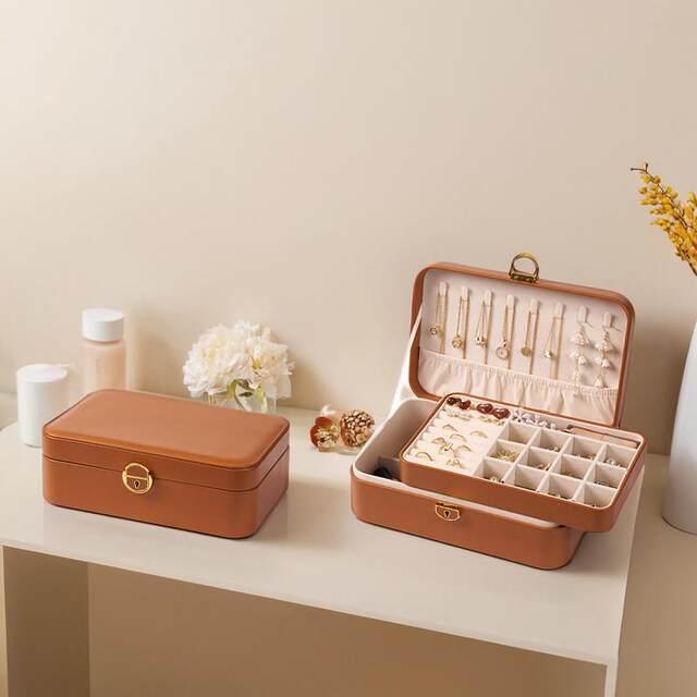 Mini password box gold jewelry storage box with password lock wide trolley suitcase for women high quality thickened large capacity