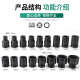 Pneumatic short sleeve set tool small wind cannon sleeve big flying ratchet wrench auto repair tool hexagon thickening
