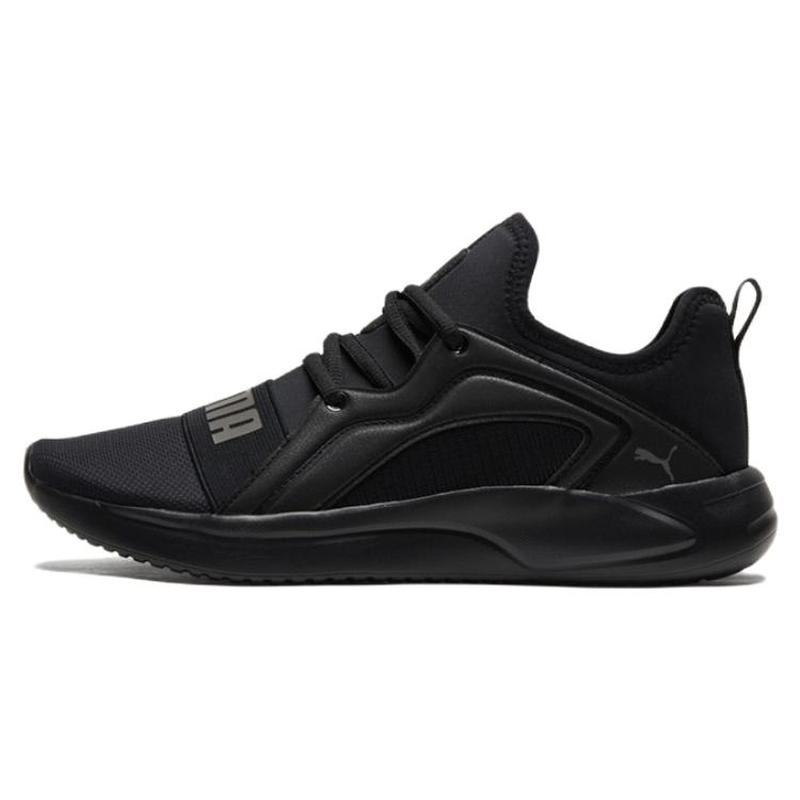 PUMA Resolve Street 织物皮革透气轻便 低帮跑步鞋 男女同款 黑