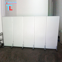 Wheeled factory workshop movable partition aluminum alloy baffle office mobile folding screen partition wall