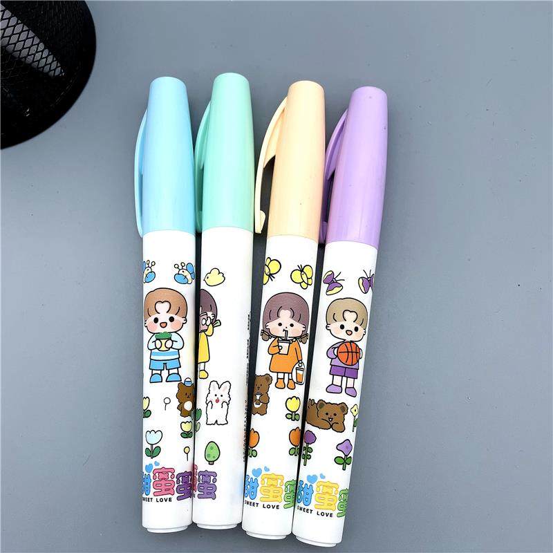 Hobby Cartoon Large-Capacity Magic Pen Erasable Pen Erasable Pen Crystal Blue Blue Correction Pen for Primary School Students