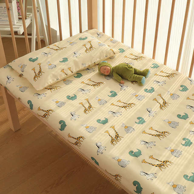 2.35 meters wide baby A-type pure cotton twill fabric bed sheet quilt cover cartoon cute soft fabric