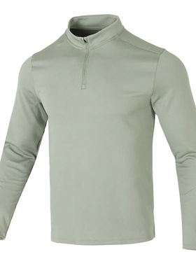 Under Armour 舒适透气套头健身训练跑步长袖T恤 男款 绿色