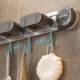 Suction Cup Mop Wall Mount Clip for Bathroom Door, No-Drill Broom and Mop Hook, Fixed Storage Rack Organizer