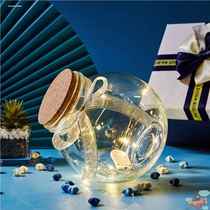 Star origami glass bottle light paper crane wish bottle ocean drift bottle empty bottle glass jar with stars