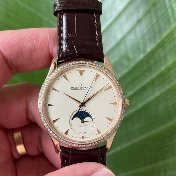 50% off Instant Purchase】98% New 39mm Jaeger-Lecoultre Master Original Diamond-Set 1362501 Automatic Mechanical Men's Watch Genuine