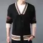 Áo len nam Bundenburg thương hiệu thời trang nam xuân hè thu đông mới áo len giản dị phiên bản Hàn Quốc của xu hướng áo len cổ chữ V dài tay - Áo len thể thao / dòng may áo len mùa đông
