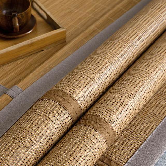 Baifudi multi-purpose bamboo mat pure natural bamboo mat single and double dormitory student home breathable foldable sheet style
