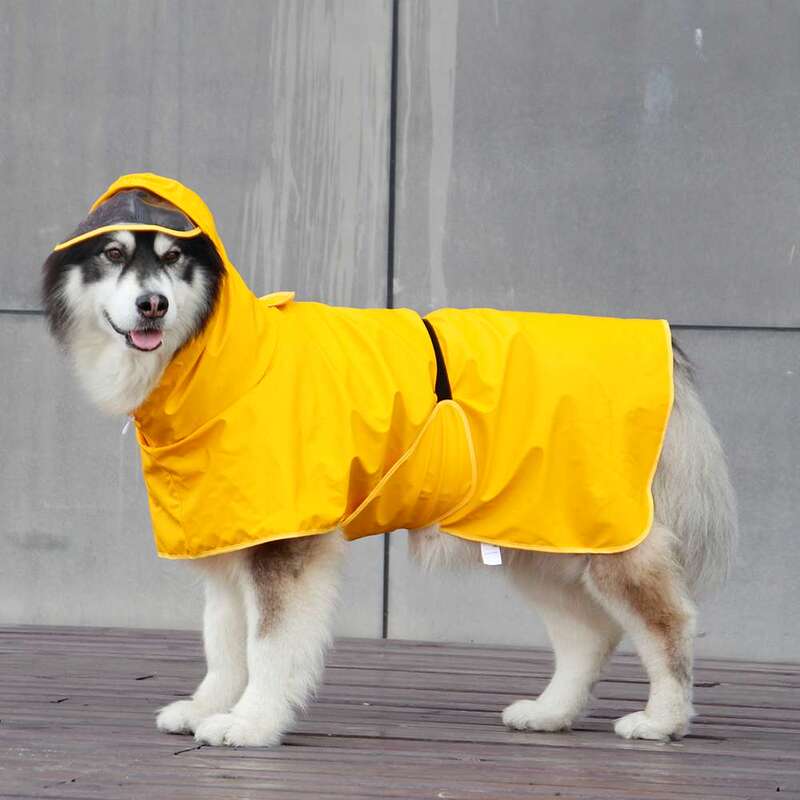 Dog Raincoat Pet Rain Poncho Full-Body Cover Corgi Medium and Large Dogs Husky Golden Retriever Border Collie Dog Clothes Waterproof