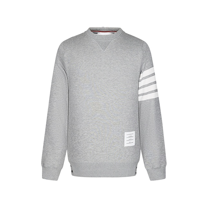 Inspected by China Inspection and Certification [9.9 New] Thom Browne Striped Round Neck Pullover Sweatshirt Sweater Unisex