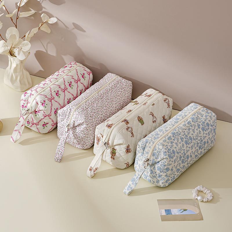 Cross-Border Hair Dryer Storage Bag, Large-Capacity Storage Bag, Quilted Cotton Portable Hair Curling Iron Storage Bag