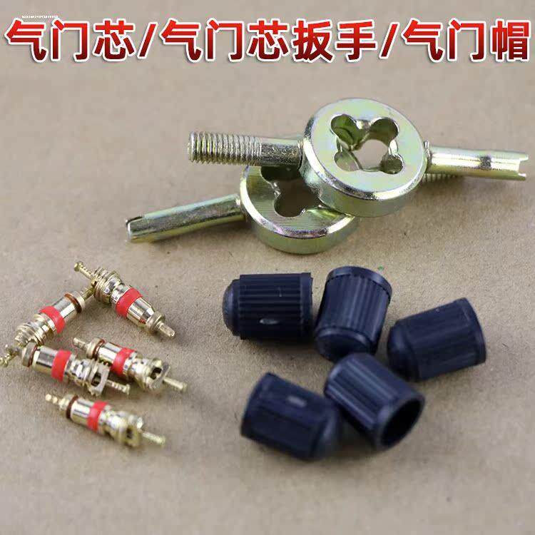 Bicycle Tire Valve Key Removal Wrench Dual-Purpose Repair Valve Core Wrench Tool Car Air Conditioning Pipe