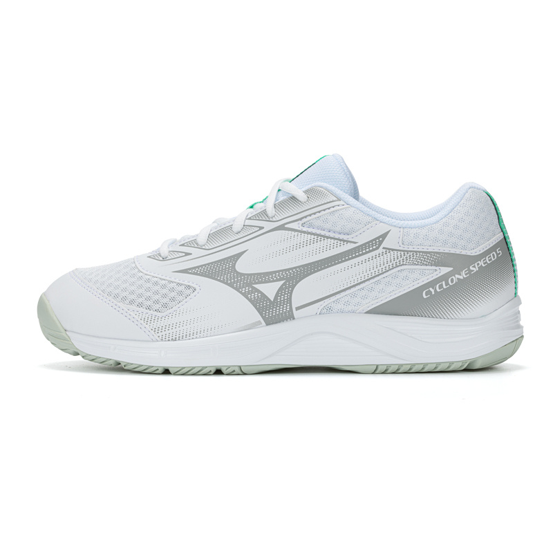 Mizuno CYCLONE SPEED 5 舒适百搭  低帮 训练鞋 男女同款 白银绿