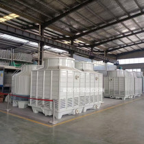 Customized square cooling tower Cross flow counter flow closed cold water tower Cold water glass FRP cross flow cooling tower