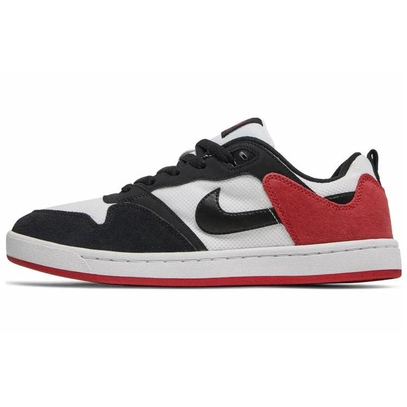 Nike SB Alleyoop 麂皮 包裹性防滑 低帮 板鞋 男款 黑白红