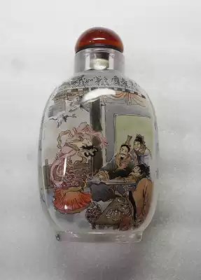 With Chinese characteristics painted snuff bottle
