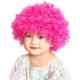球迷假发爆炸头小丑头套儿童幼儿园表演搞笑道具彩色头发套圆卷发
