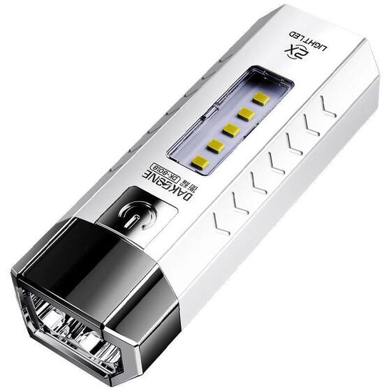 Power Bank Flashlight with Strong Light, Rechargeable, Multifunctional, Ultra-Bright, Mini, Durable, Portable, Rechargeable, Long-Lasting Battery Life for Mobile Phones