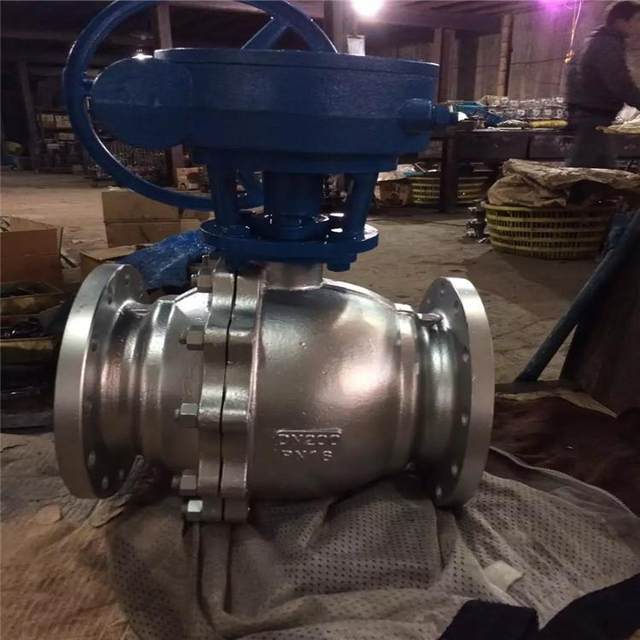 Chemical Industry Department Standard Ball Valve Q341W-10R Manual Worm Gear Flange Ball Valve Industrial Degreasing Ball Valve