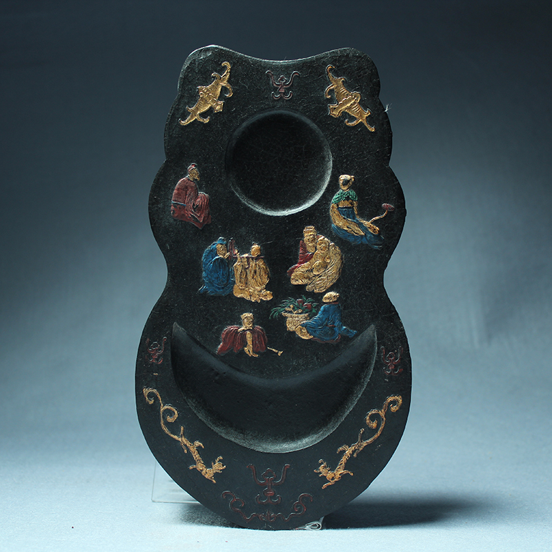 Sun and moon coexists pine smoke old ink ink block house Sibao 90's emblem decoration decoration decoration decoration decoration