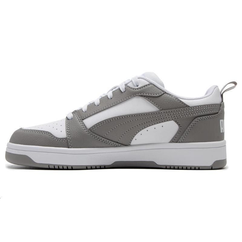 PUMA Rebound v6 防滑透气 低帮 板鞋 男女同款 白灰