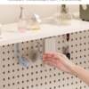 Hole board desk bedroom computer desk bookshelf integrated study table home girls' bedroom cream style small white table
