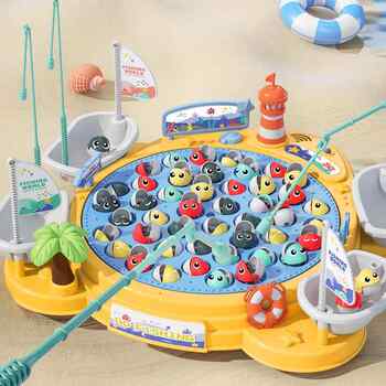 Children's Magnetic Fishing Toy Baby Electric Magnetic 1 to 3 and a Half Years Old 2 Educational Little Boy 6 Girl First Birthday Gift