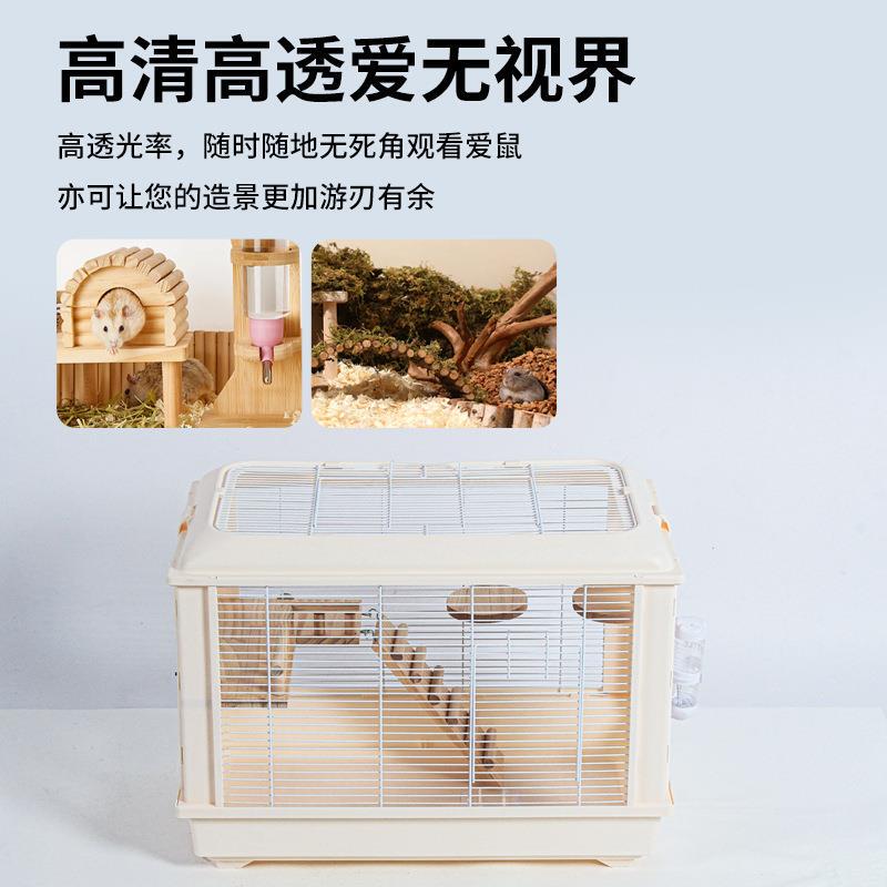 Bird Cage, Parrot Cage, Ecological Transparent Acrylic Cage, Tiger Skin Cockatiel, Lovebird, Black Phoenix Villa Cage, Home-Specific Anti-Spill Cage