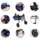 Dog Cart with Rear Wheelchair for Pets, Auxiliary Cart for Disabled or Paralyzed Animals, Rehabilitation Support, Elderly Wheelchair for Mobility Issues